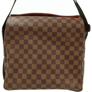 NAVIGLIO Damier Ebene Shoulder Bag